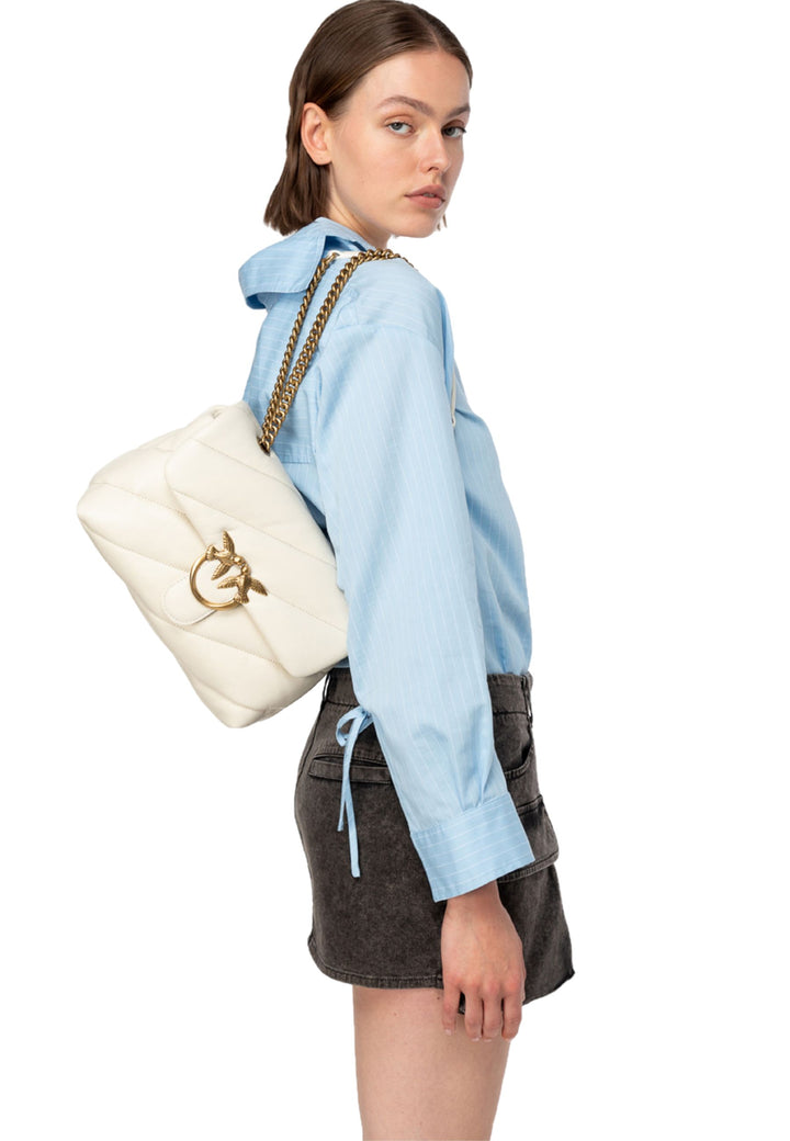 Pinko Sacs à main Love Puff Classic Cl Sheep Nap Blanc A0F2Z14Q