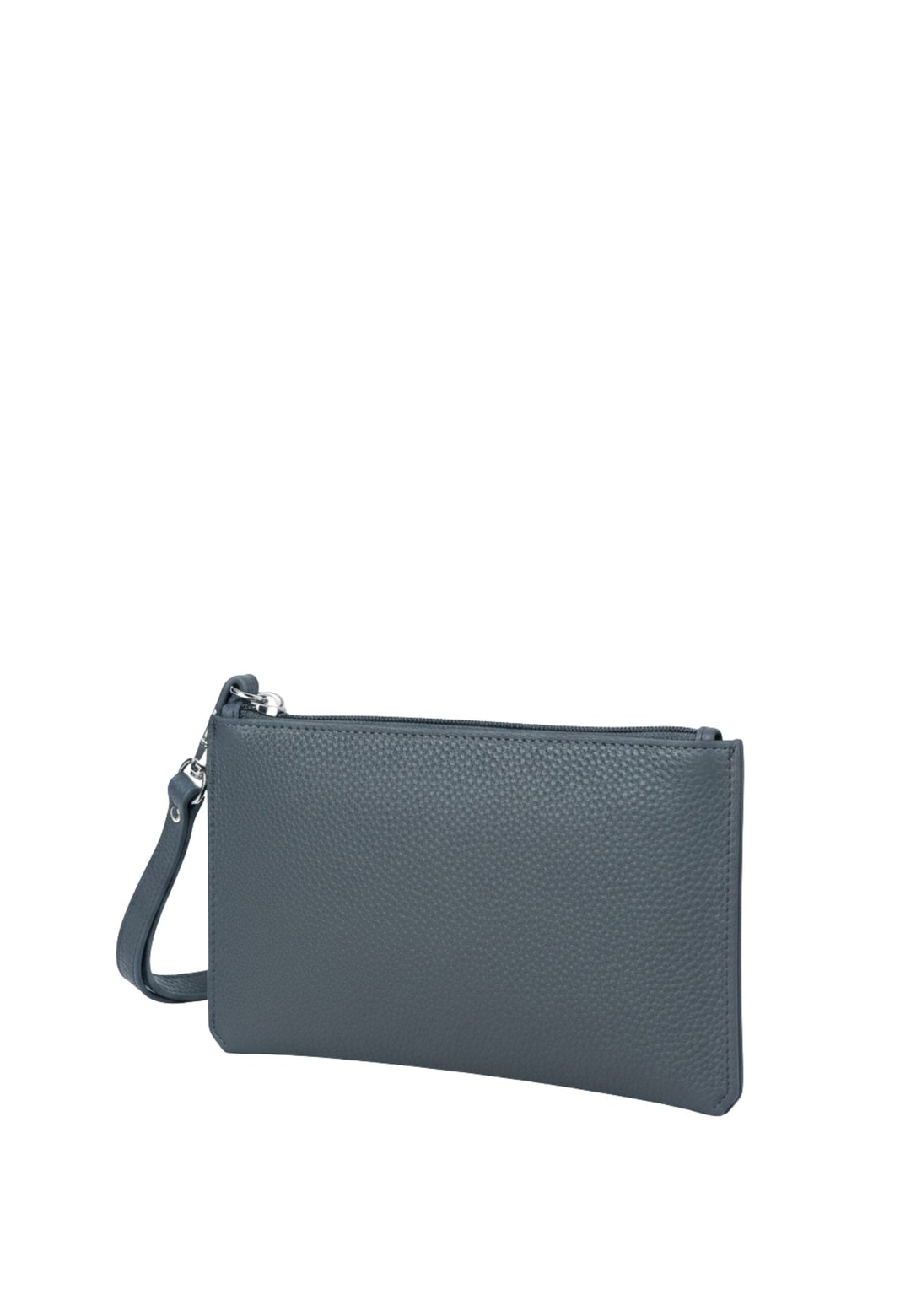 Lancaster Pochette Zippata Maya Double KBA 117-011 Blu Ghiacciato