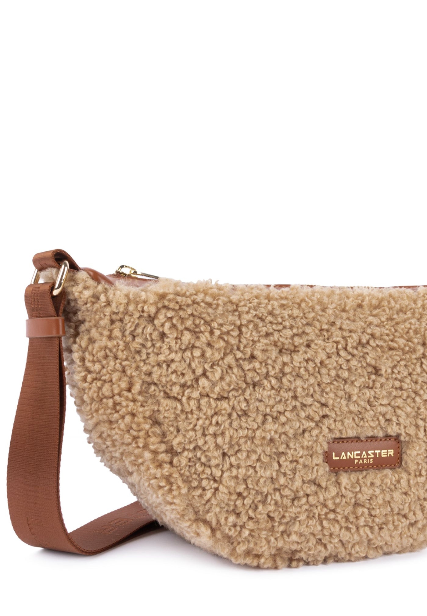 Lancaster Sac banane Zippé Moumoute 518-054 Cognac