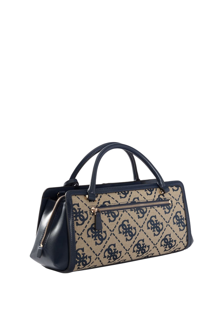 Guess Sac à Main Audrey Petit Monogramme Navy Logo