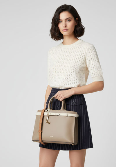 Sacs à main L Lancel Faubourg A13548LLTU Beige