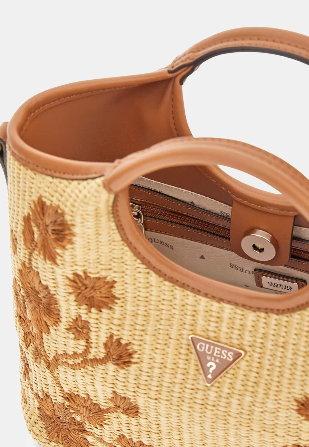Guess Sac à Main Kirsten Mini Caramel