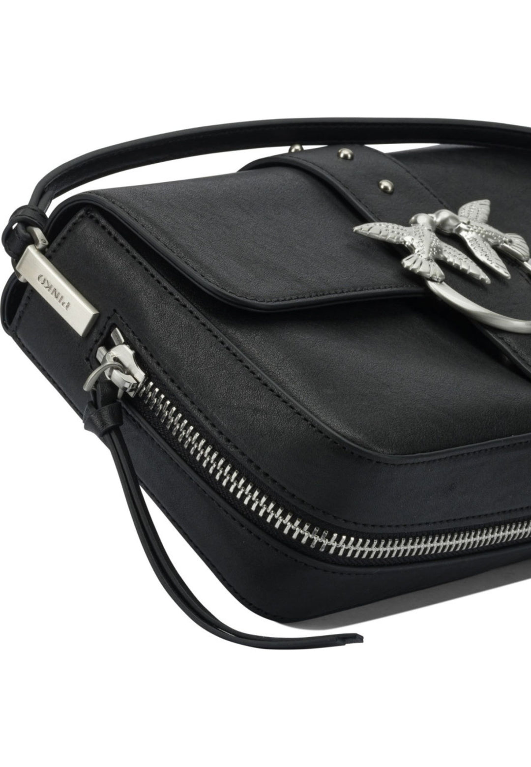 Pinko Borse a mano Love One Slouchy Zip Classic V Nero A2JGZ99E