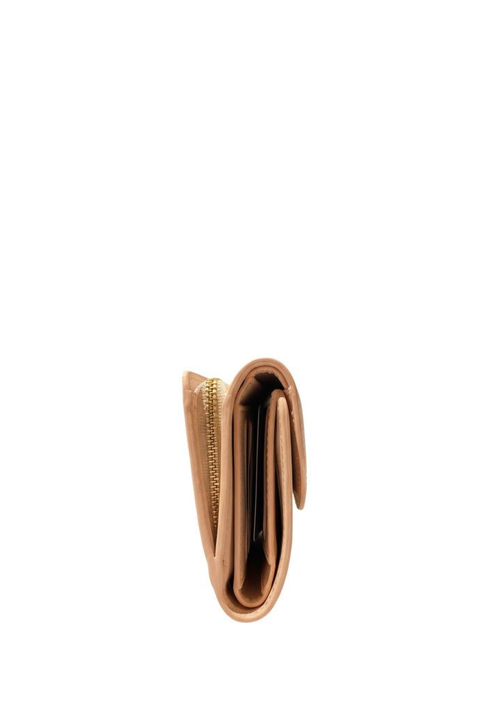 Lancaster Portefeuille dos à dos A rabat avec pression Paris Philos 131-071 Nude Clair