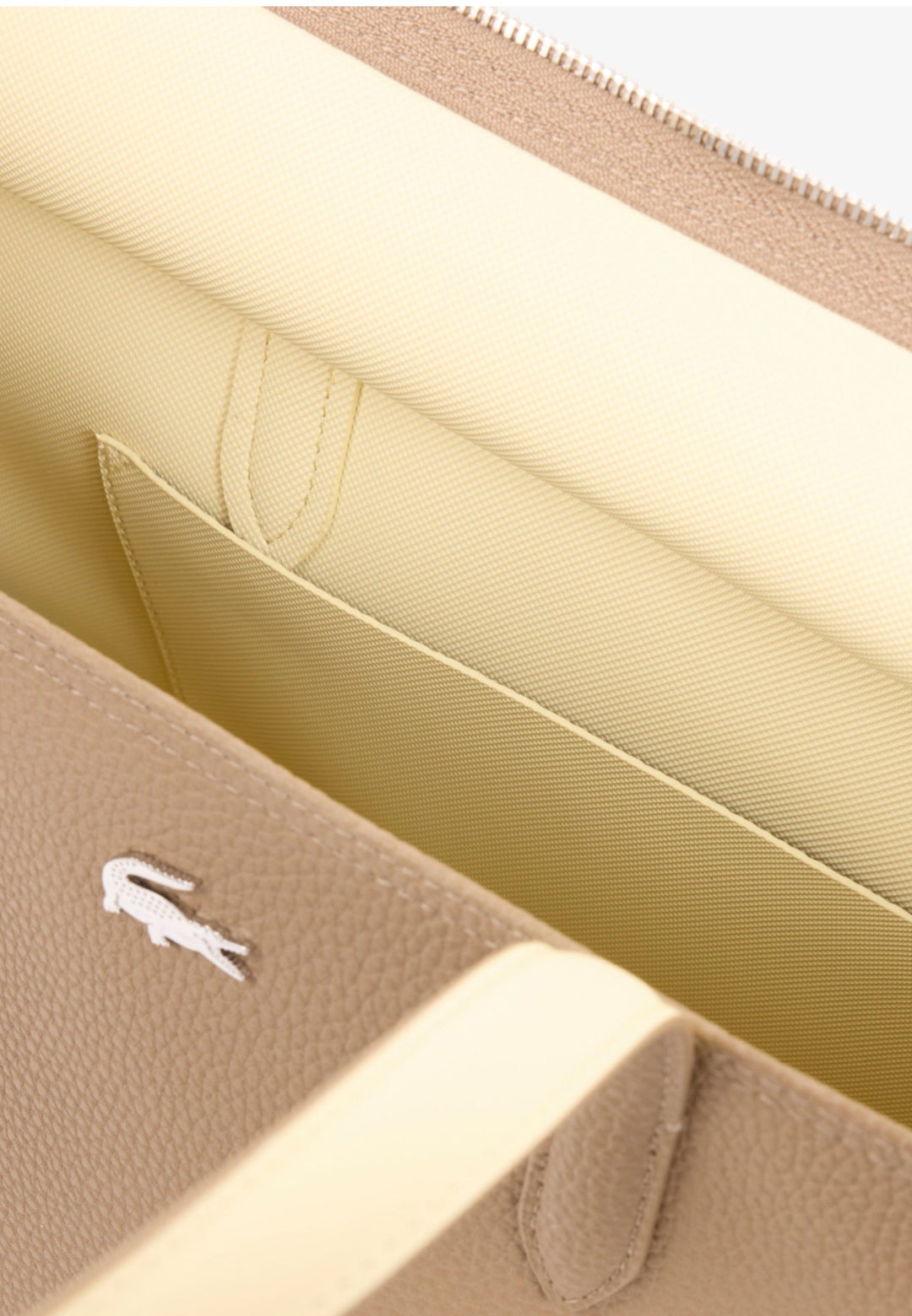 Lacoste Sac cabas zippé Anna Cookie Poussin