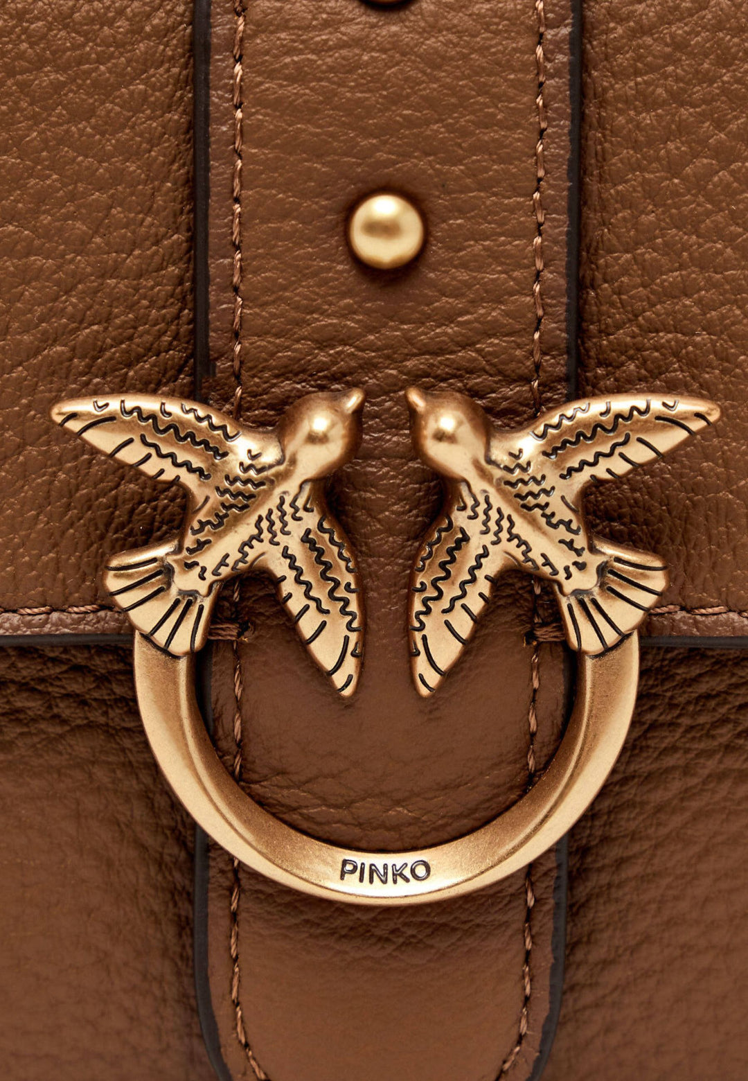 Pinko Borsa a Patta Love One Slouchy Baby Bottalat Marrone A2OXL17Q