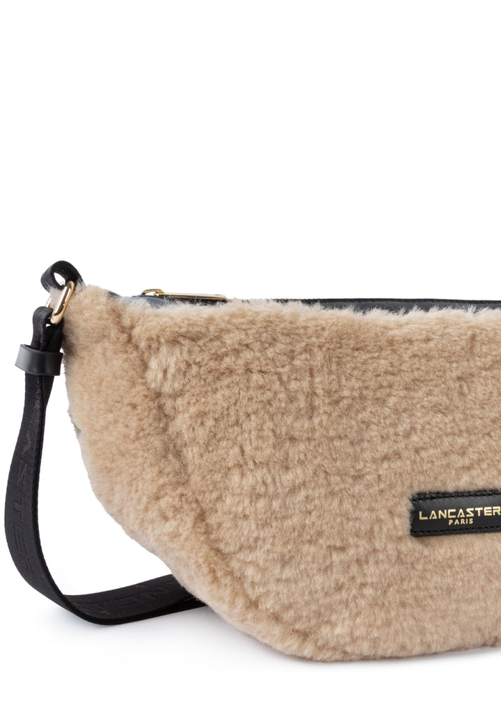 Lancaster Vetoketjullinen vyölaukku Moumoute 518-054 Beige - Musta