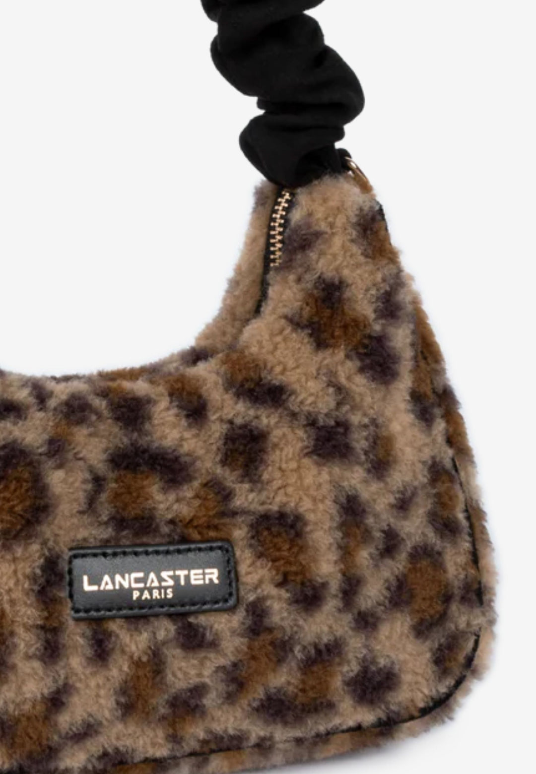 Lancaster Sac besace Zippé Moumoute 518-003 Noir - Léopard