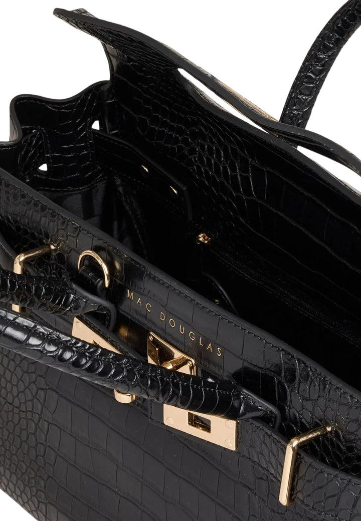 Mac Douglas Handbags XS Pyla Mery Black Croco