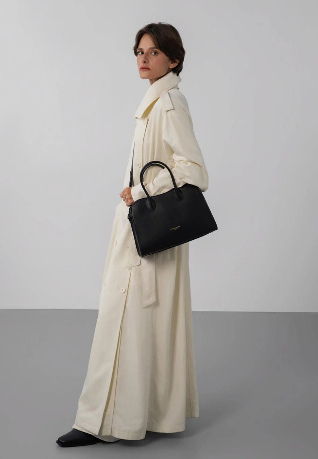 Lancaster Sac à main Zippé M Donna Hopper 531-121 Noir