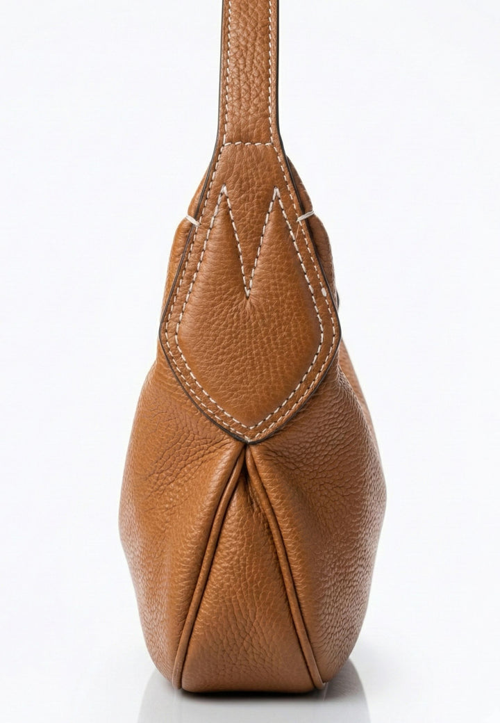 Lancel Torba Na Ramię Victoire Camel Damska A1399320TU