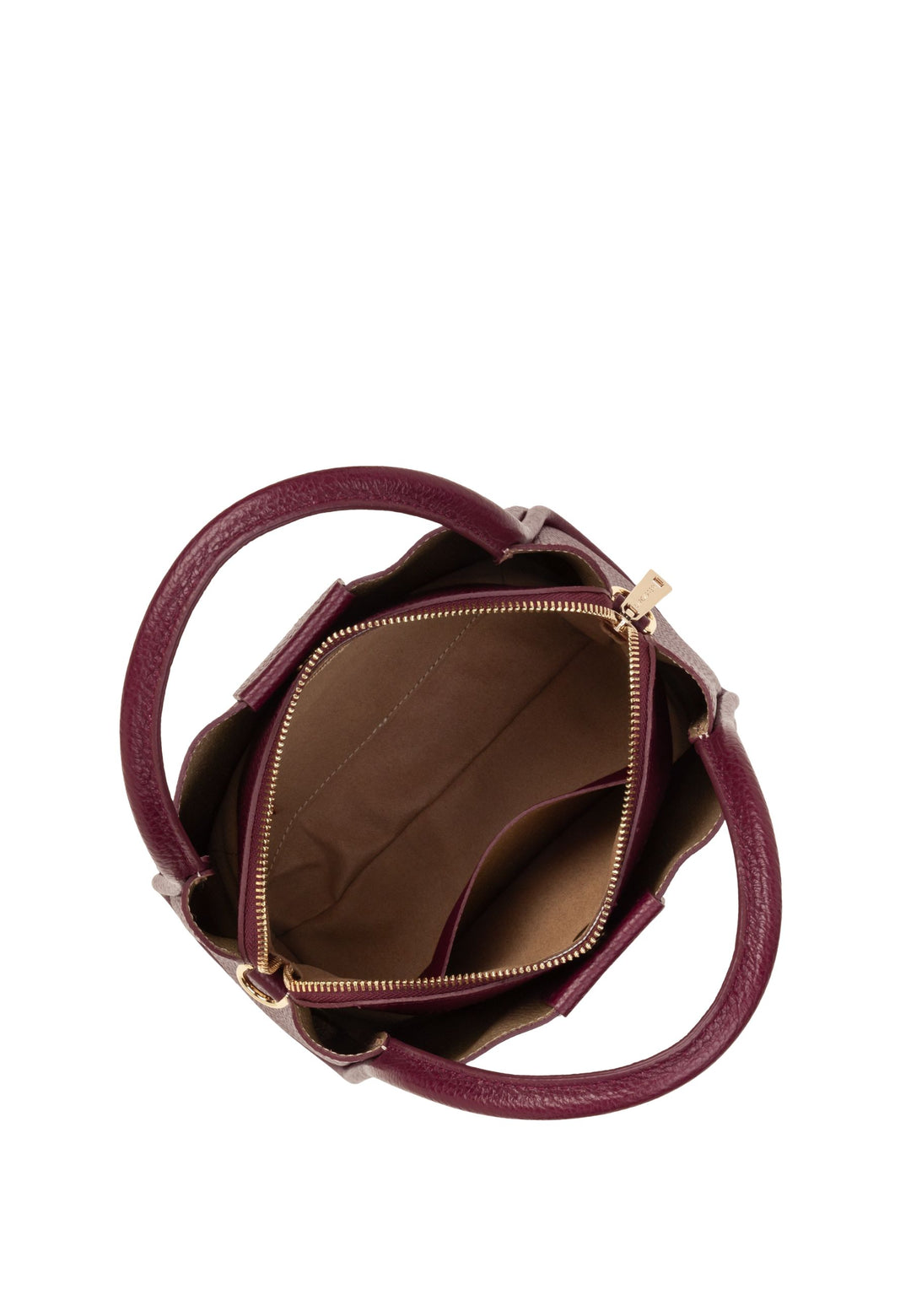 Lancaster Sac à main Aimantée S Ida Double Bordeaux - In - Champagne