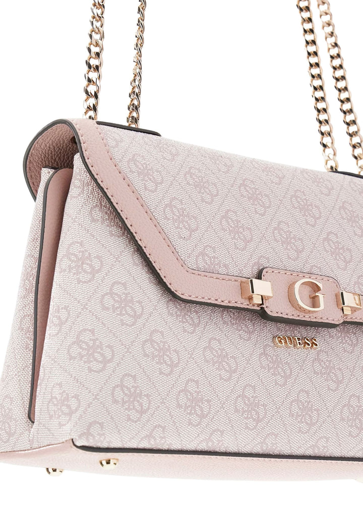 Guess Taška s klopnou Lindsey Orchid Logo