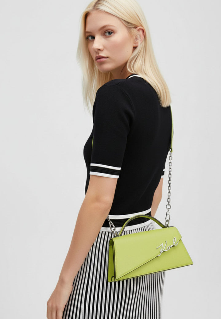 Karl Lagerfeld Essentials A1 SkuldertaskeW30458 Grøn