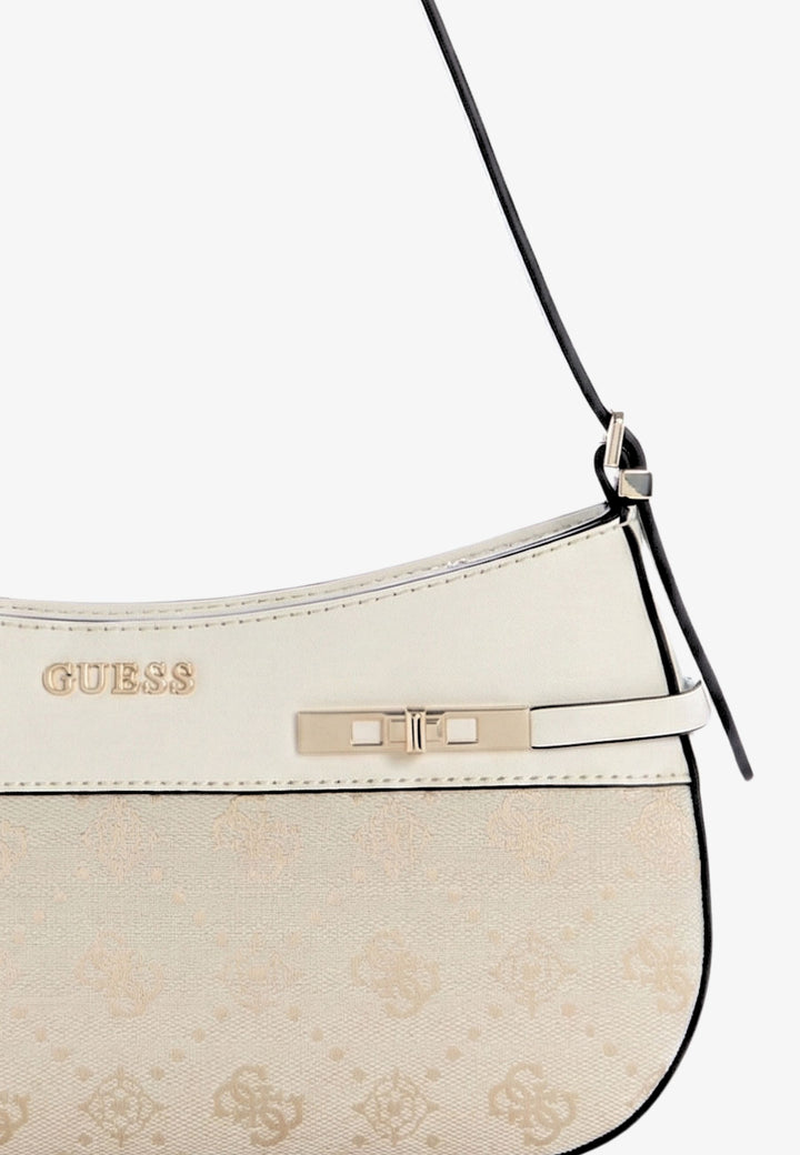 Guess Crossbody Bag Melinda Logo Tri Com Off White Logo JP990217