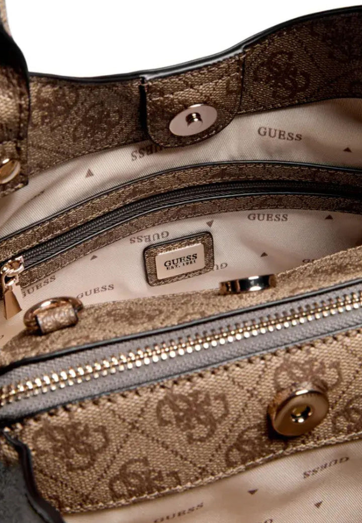 Guess Iepirkumu soma Lorella Petit Monogramme Latte Logo