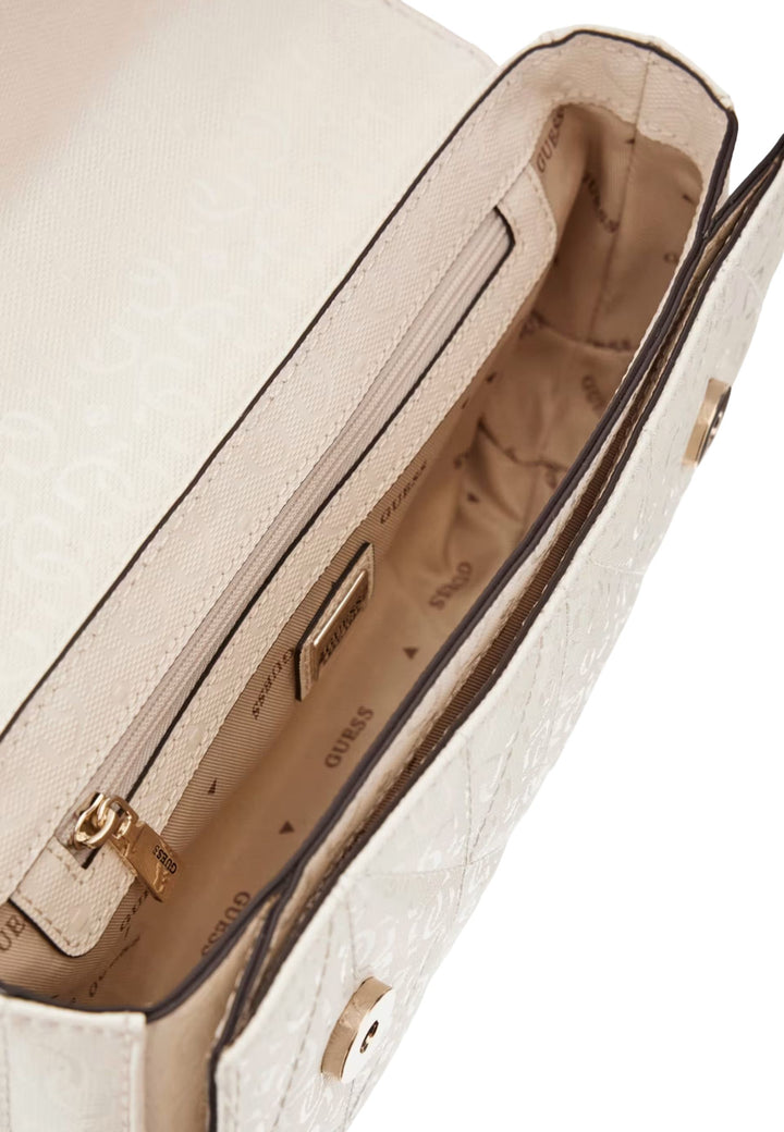 Guess Sac Bandoulière Betula Satchel Off White