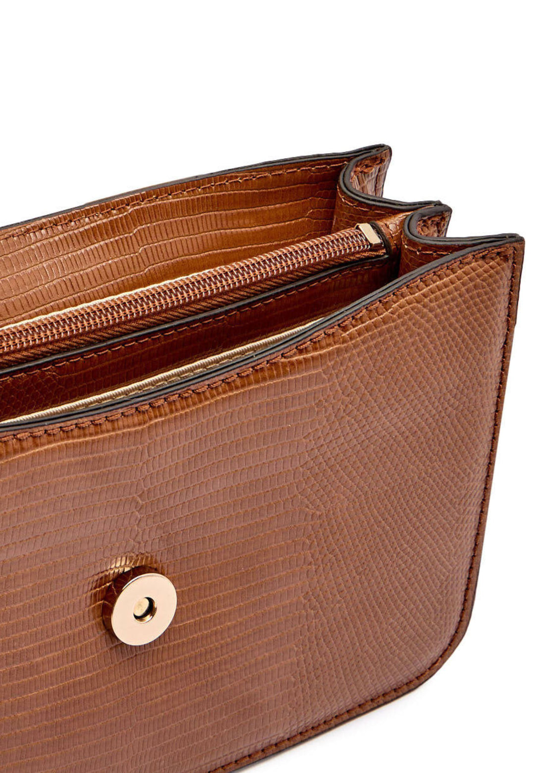 Guess Umhängentasch Anadela 3 Comp Satch Cognac KG962420