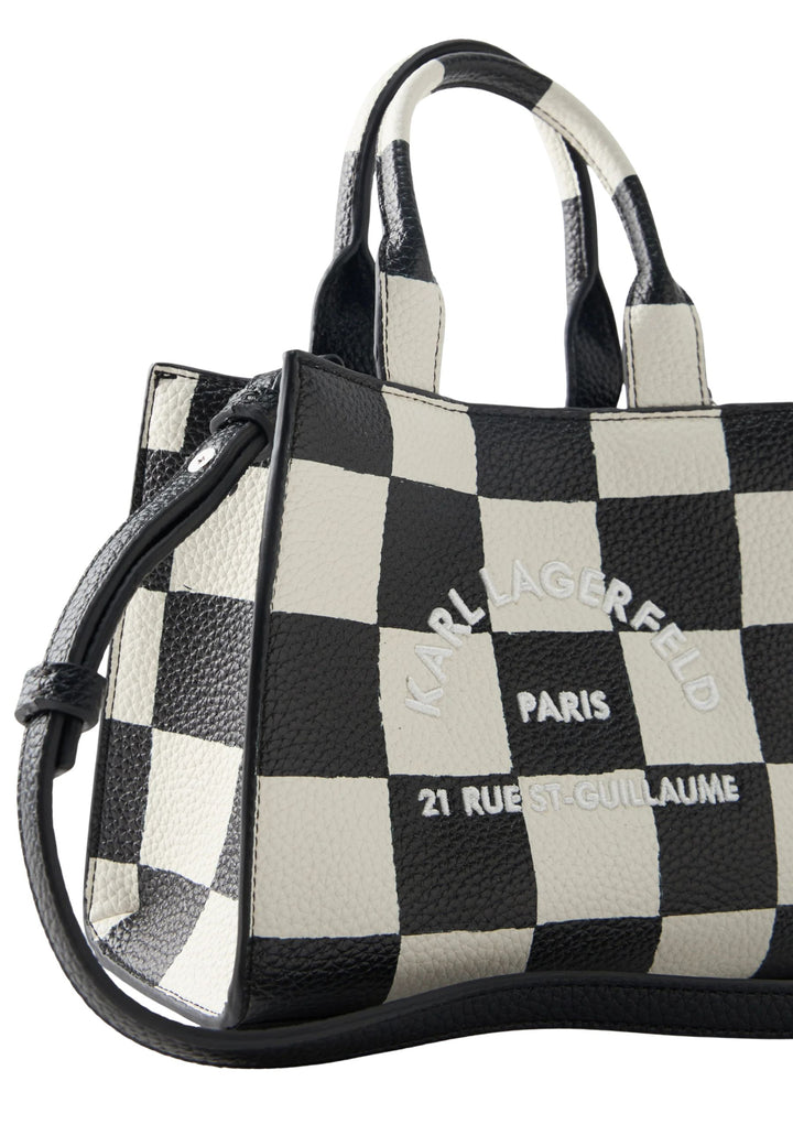 Karl Lagerfeld Cabas Carré Mini Damier Noir & Blanc