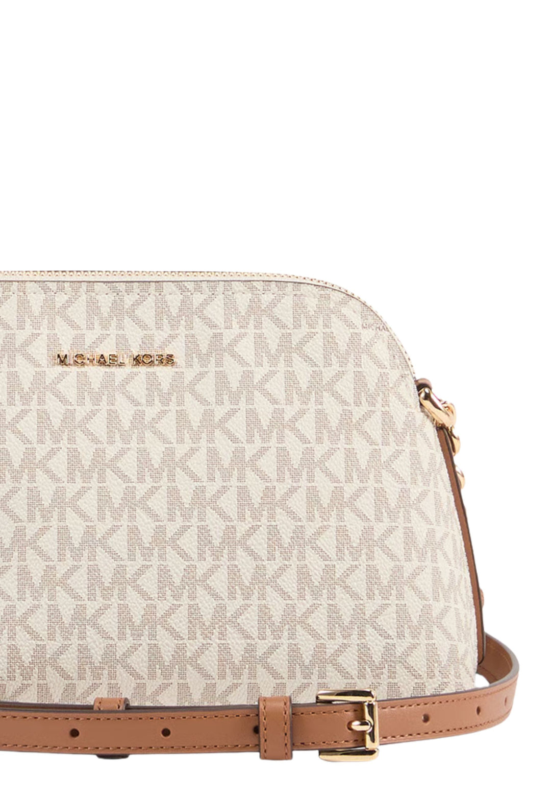 Michael Kors Schëllerbeutel Freddie klengen Dôme Beige
