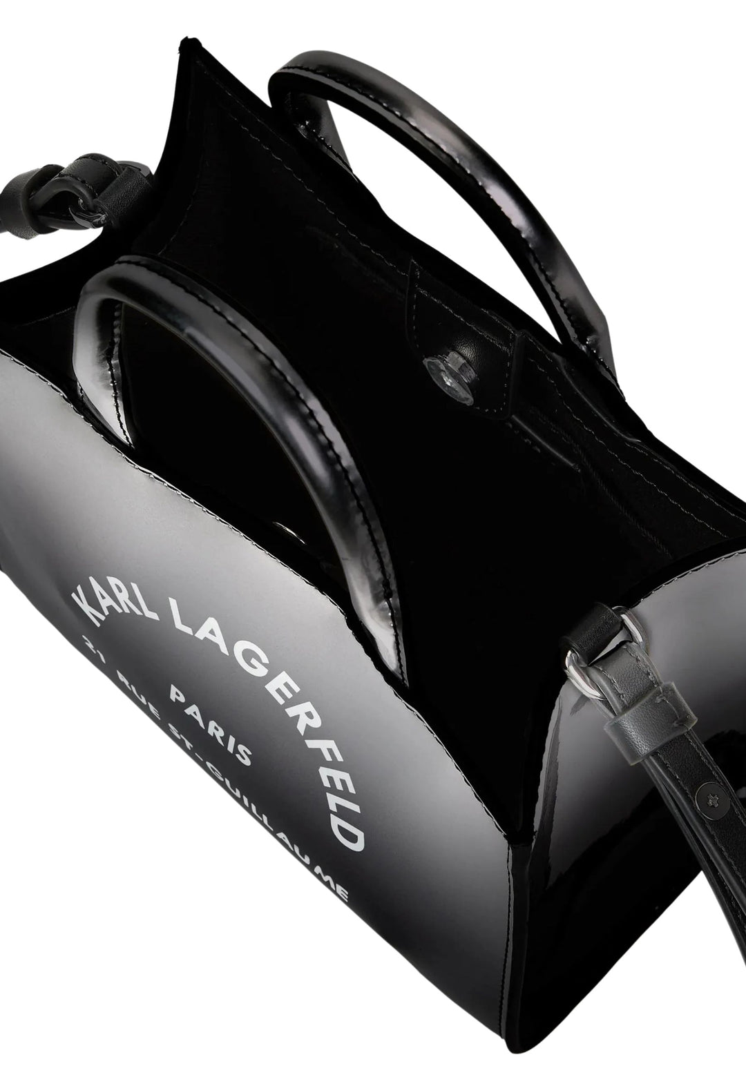 Karl Lagerfeld Cabas Carré Mini Dégradé Noir