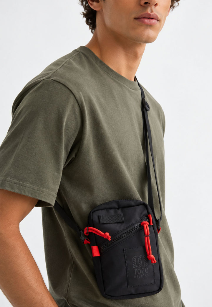 Topo Designs Sacoche Mini Shoulder Bag Zwart/Zwart
