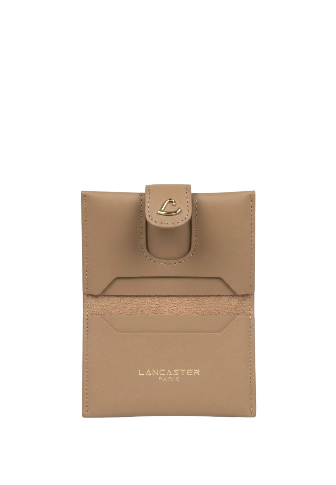 Lancaster Porte-cartes Avec Pression Paris Philos 131-070 Praline