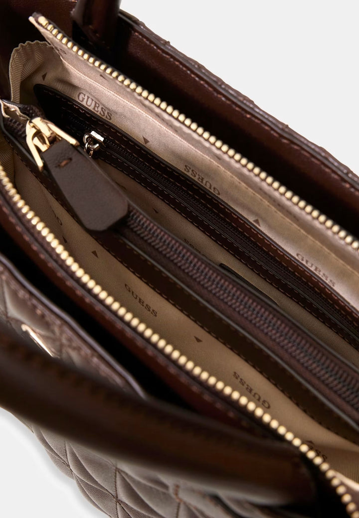 Guess Malas de mão Atabey Hobo Espresso QG988305