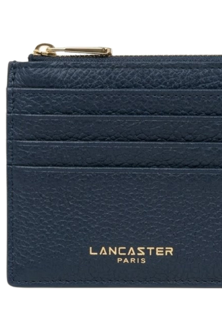 Lancaster Porte-cartes Zippé Dune 129-32 Bleu Foncé