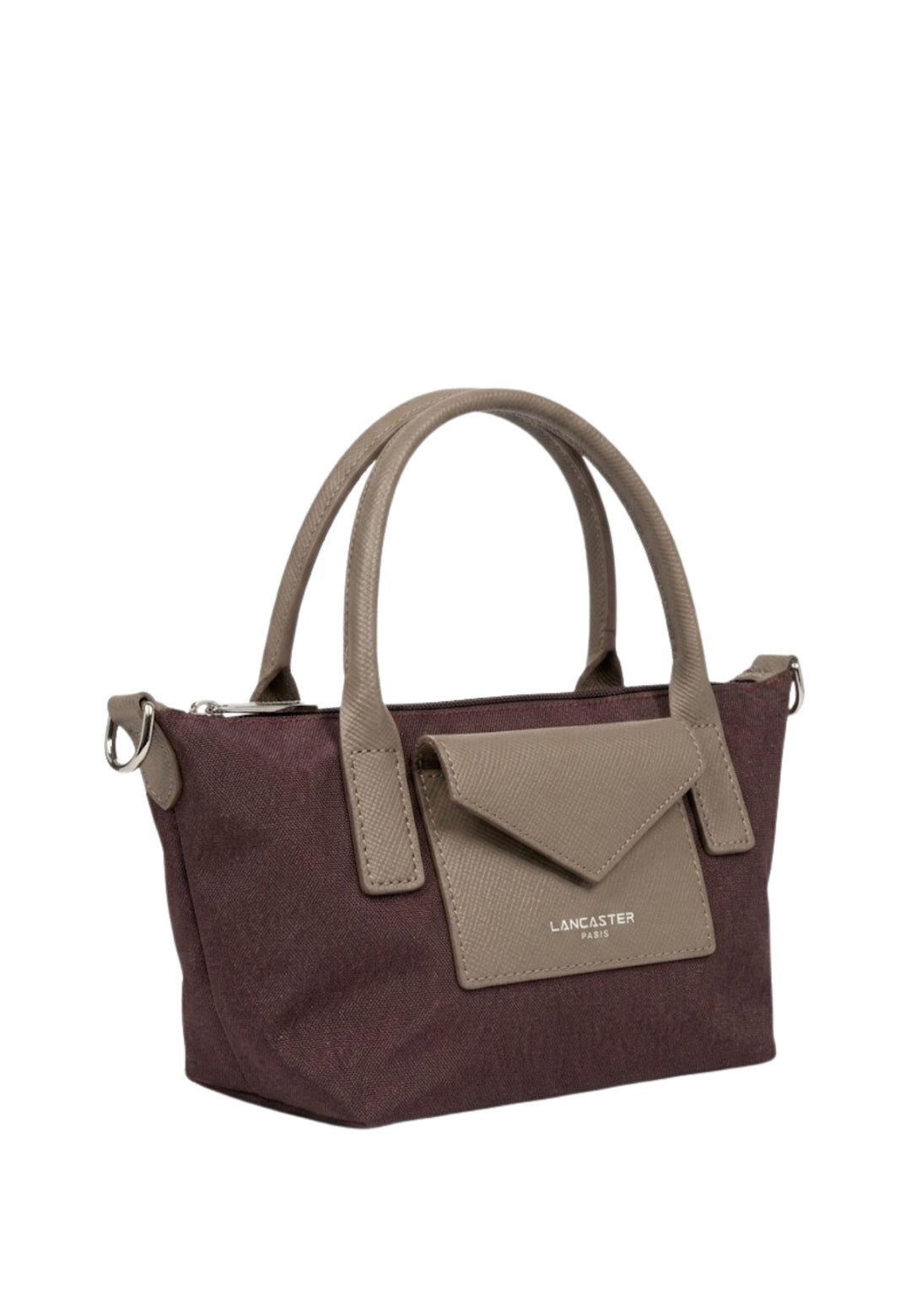 Lancaster Sacs à main Smart KBA Cuir Bordeaux - Taupe