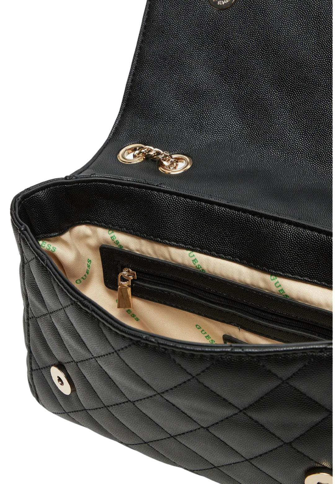 Guess Eco Carly Girlfriend Black Shoulder Bag EQG950921