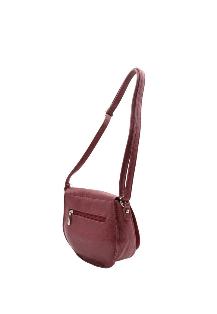 Borsa a tracolla con patta F7533 Flora & Co Bordeaux