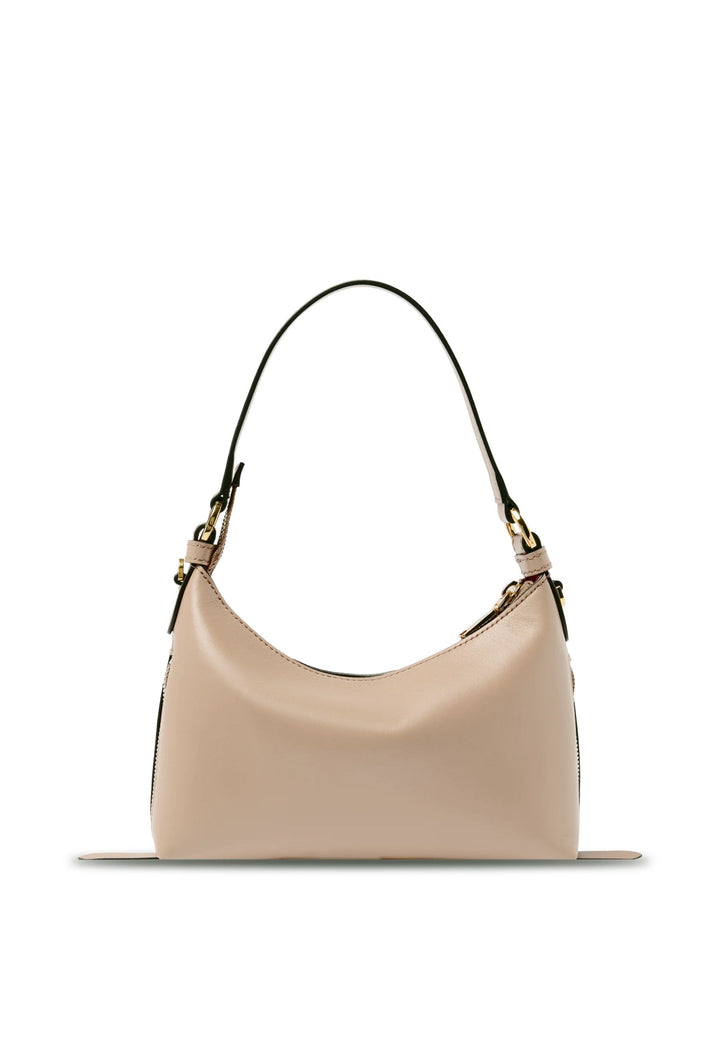 Lancel Origami Sac Baby Hobo Zippé Cuir Galet