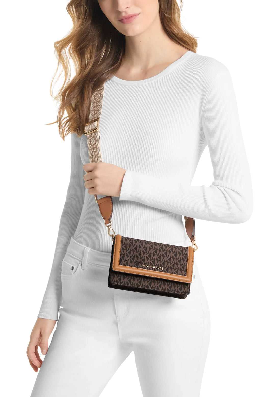 Michael Kors Umhängetasche Jet Set 32T4GJ6C1O Braun