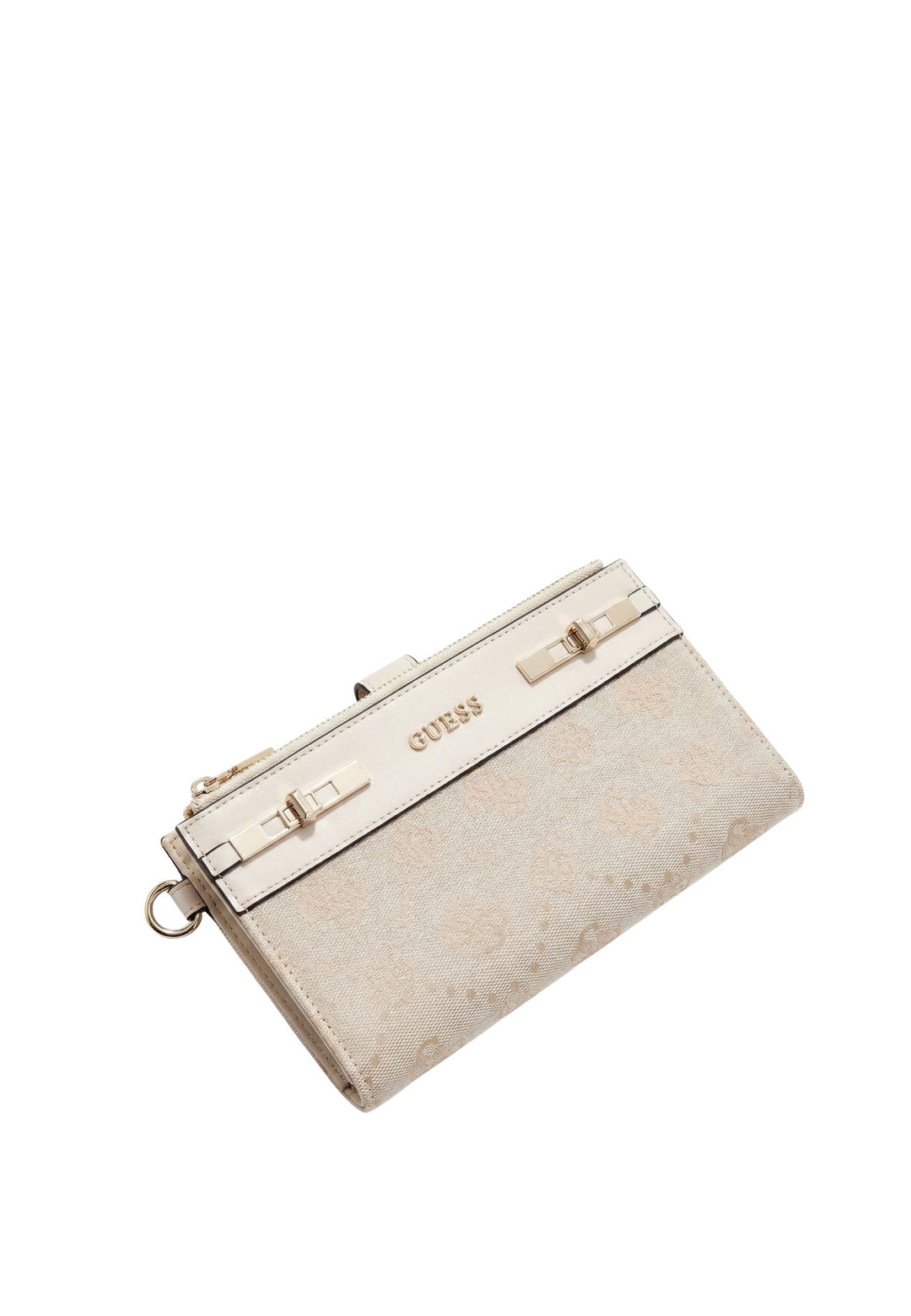 Guess Compagnon / Portefeuille Melinda Logo Slg Dbl Off White Logo JP9902157