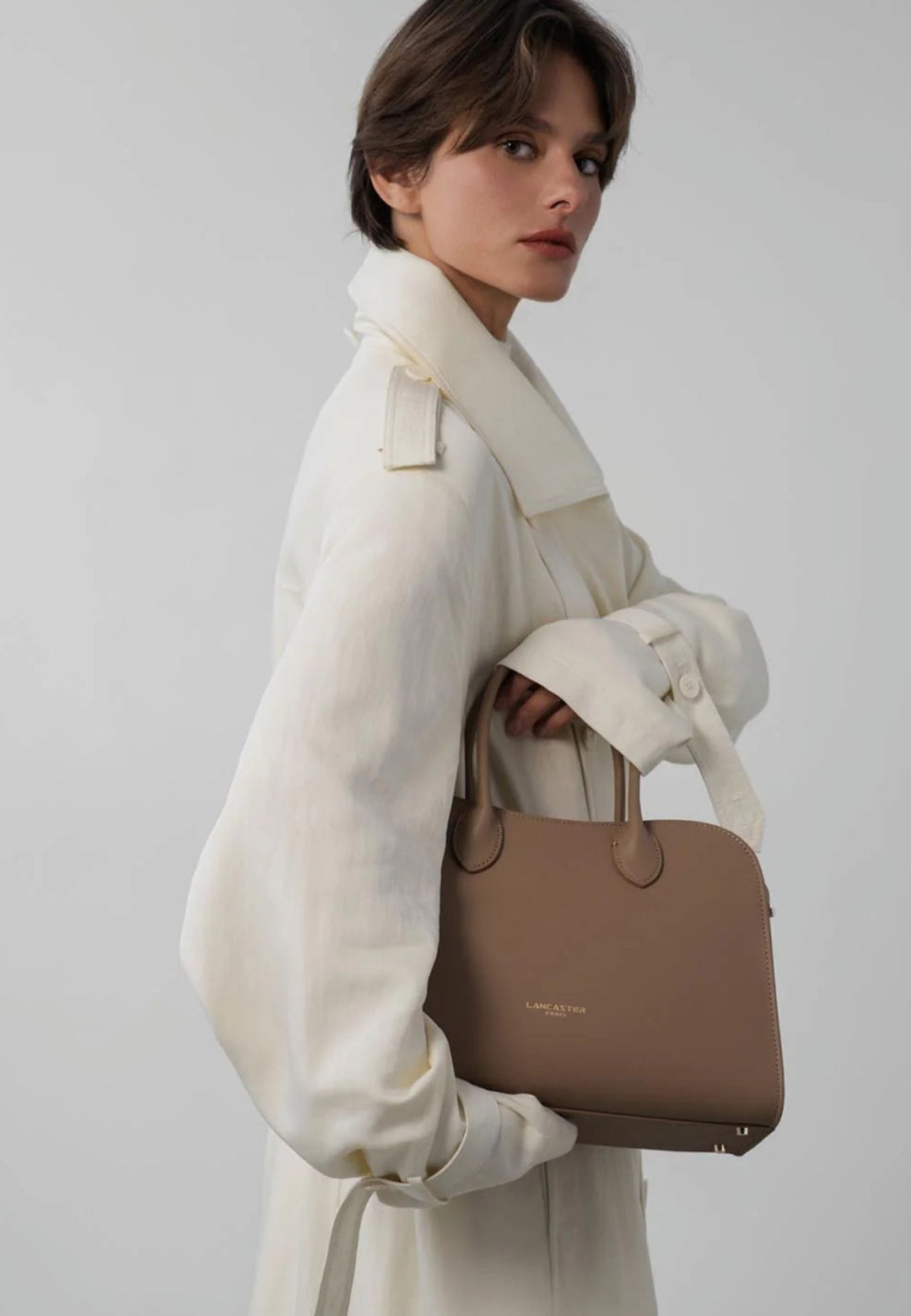 Lancaster Sac à main Zippé M Donna Hopper 531-121 Praline