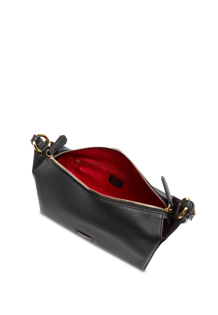 Lancel Louison Sac Hobo Zippé M Cuir Noir
