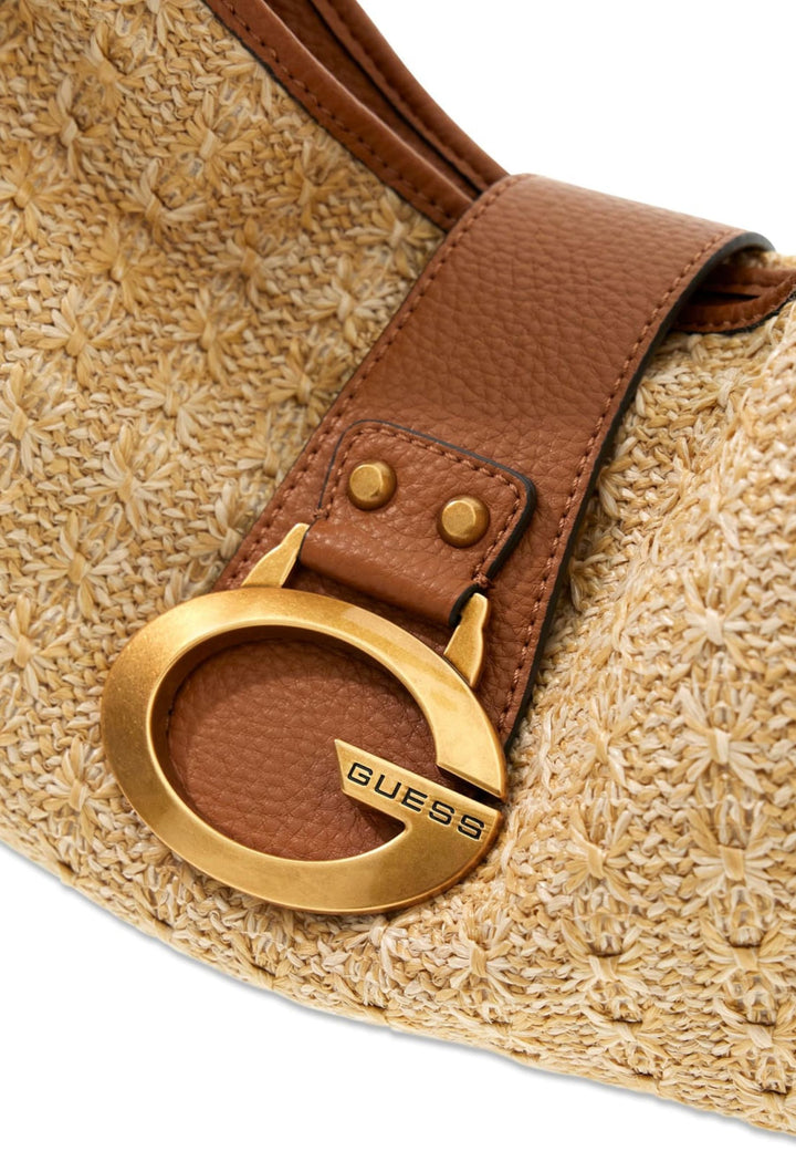 Guess Pochettes Zalina Flap Clutch Natural/Cognac