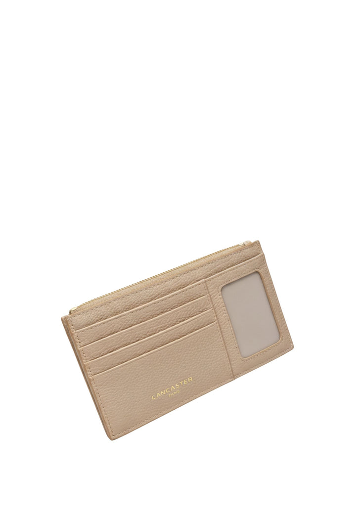 Lancaster Porte-cartes Zippé Dune 129-32 Beige Foncé