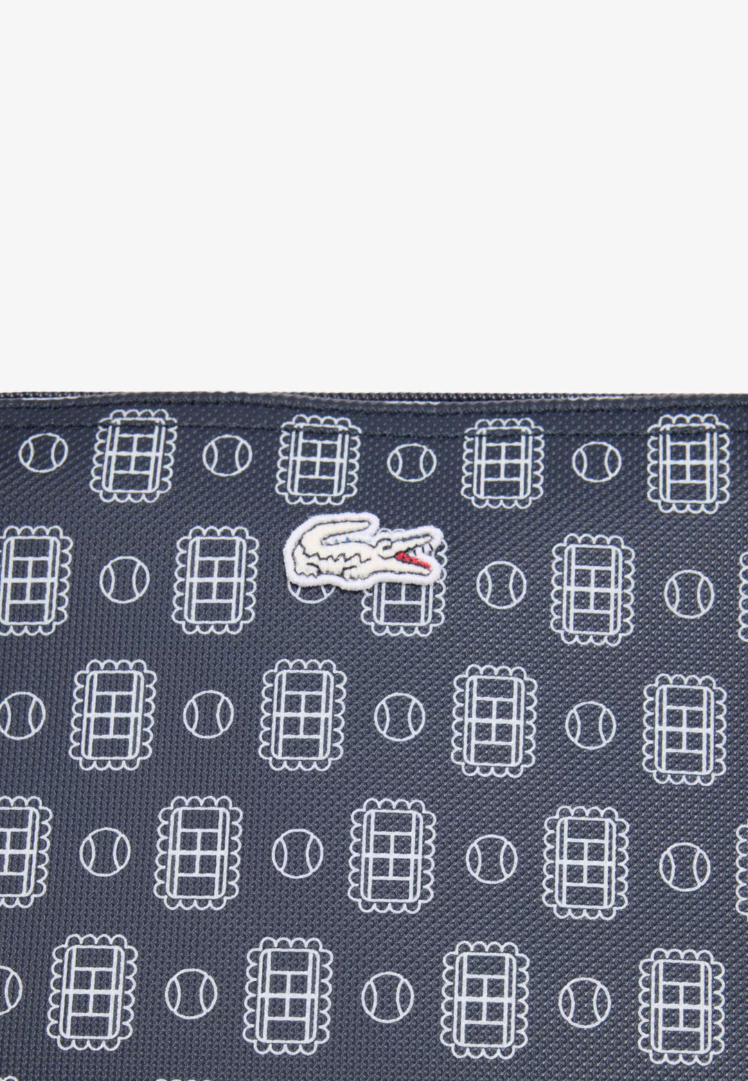 Lacoste Grand sac cabas L.12.12 Concept imprimé Marine Sombre Farine