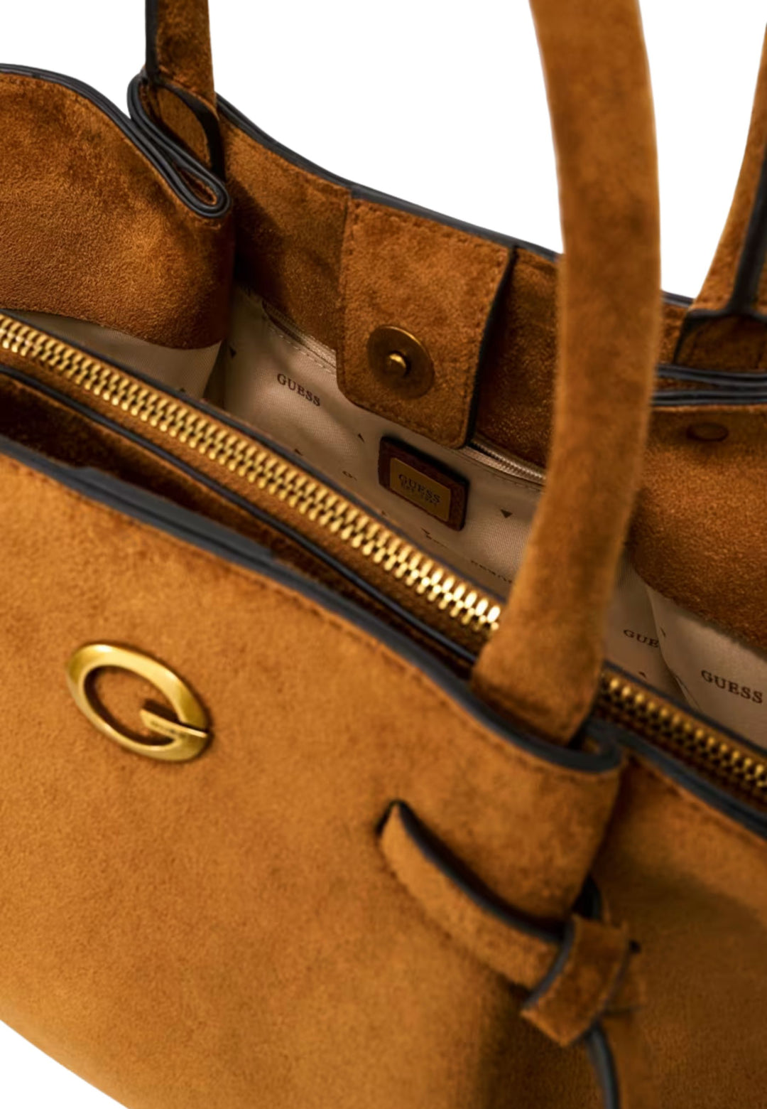 Guess Bolso de mano Allegra Coñac