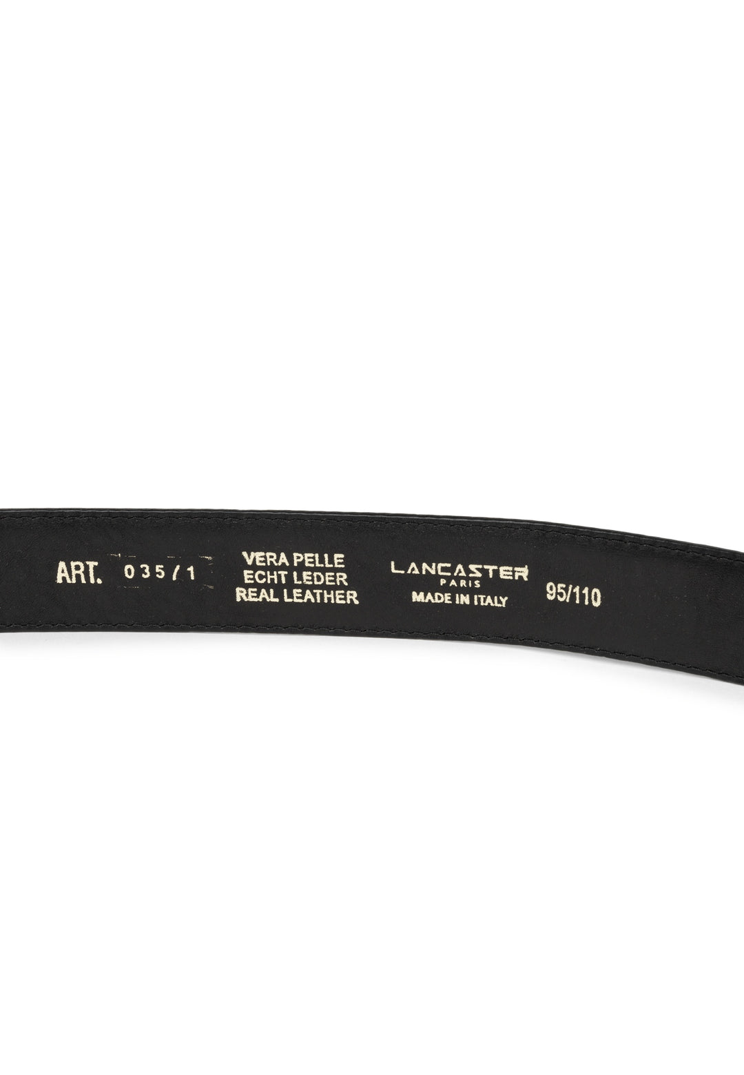 Lancaster Ceinture Soft Homme Nero 115 cm