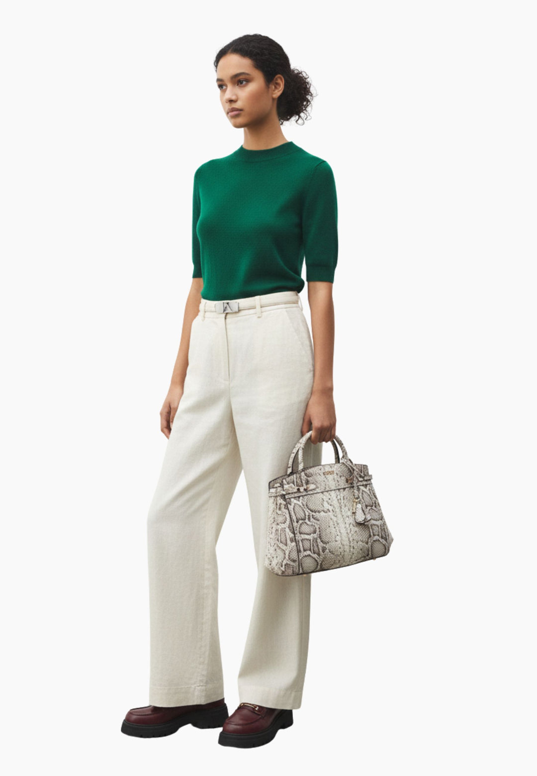 Guess Melinda Triple Compartment Crossbody Bag Natural KG993306