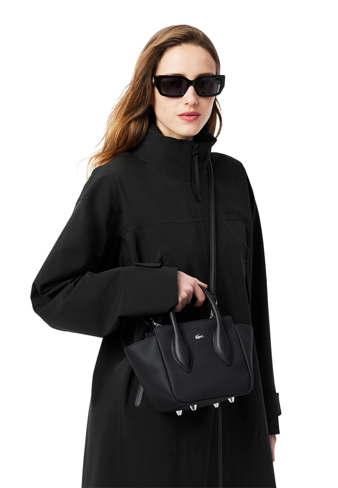 Daily City-handväska Lacoste NF4959DZ Svart