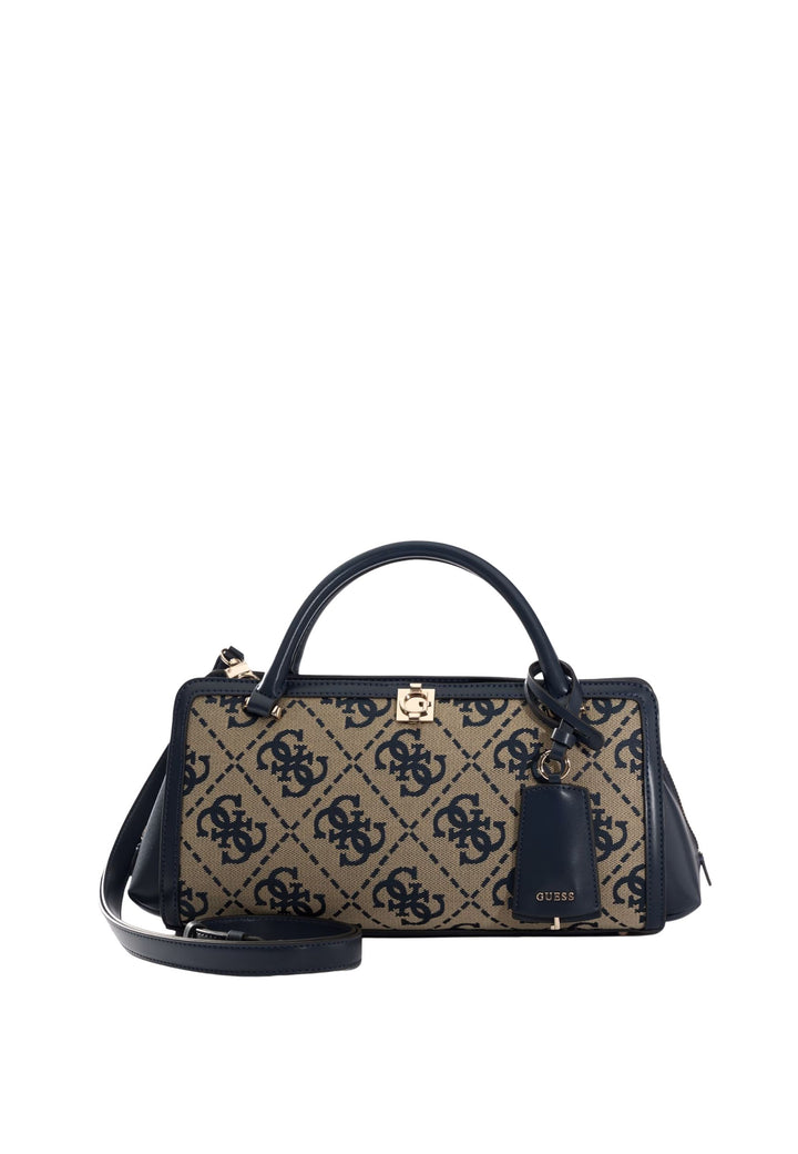 Guess Sac à Main Audrey Petit Monogramme Navy Logo