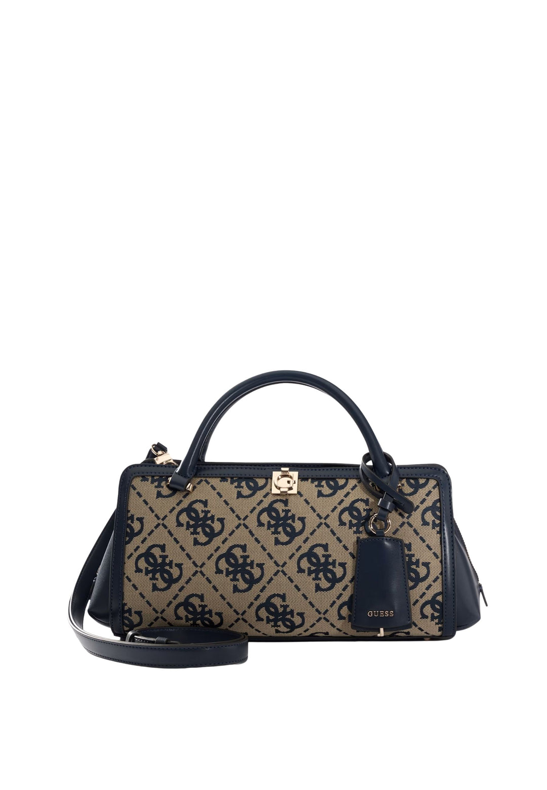 Guess Sac à Main Audrey Petit Monogramme Navy Logo