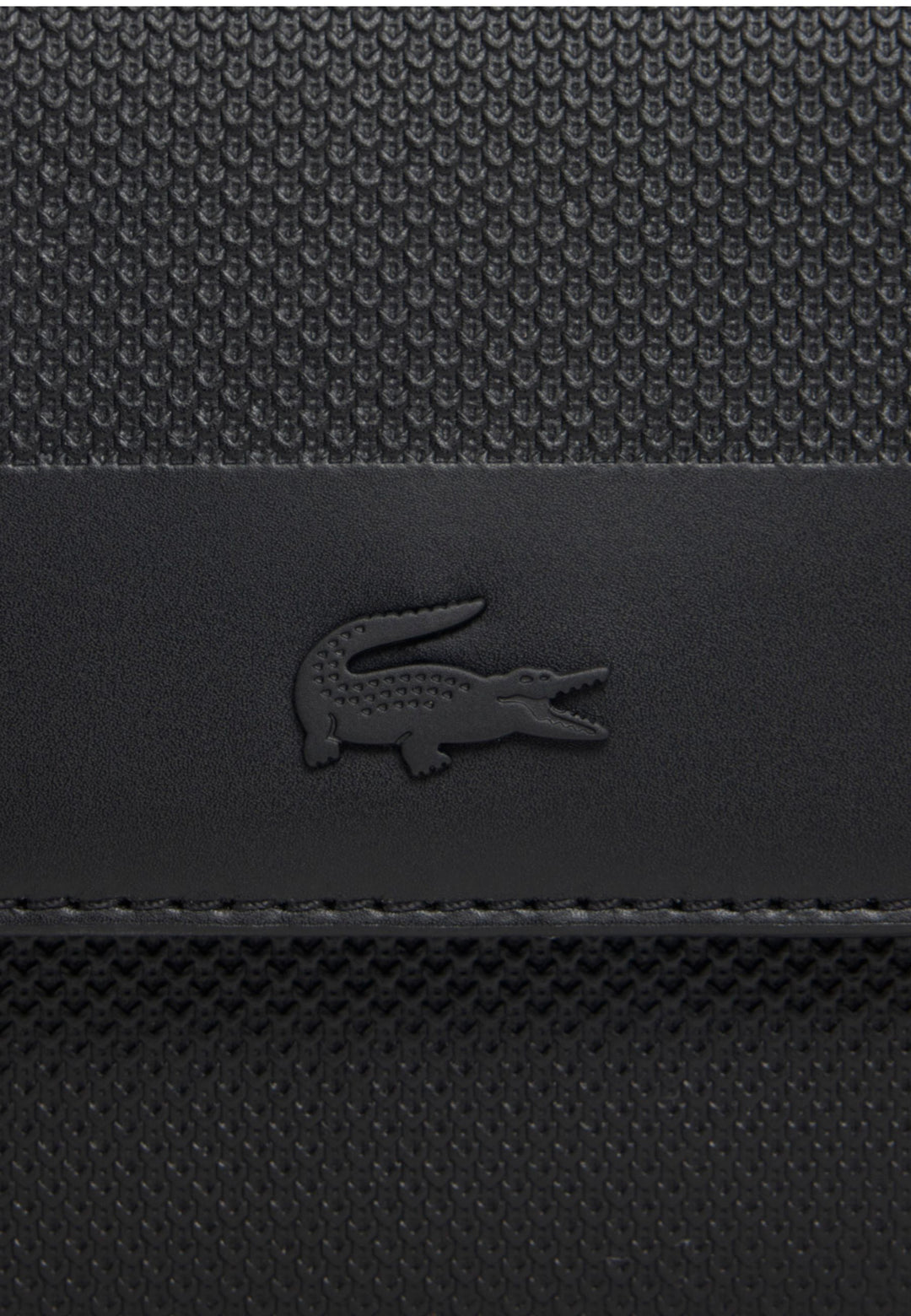 Lacoste Sacoche Mini Chantaco Cuir Noir