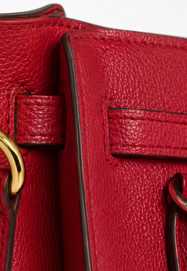 Michael Kors Sac à main Cuir Hamilton Moderne Rouge Profond
