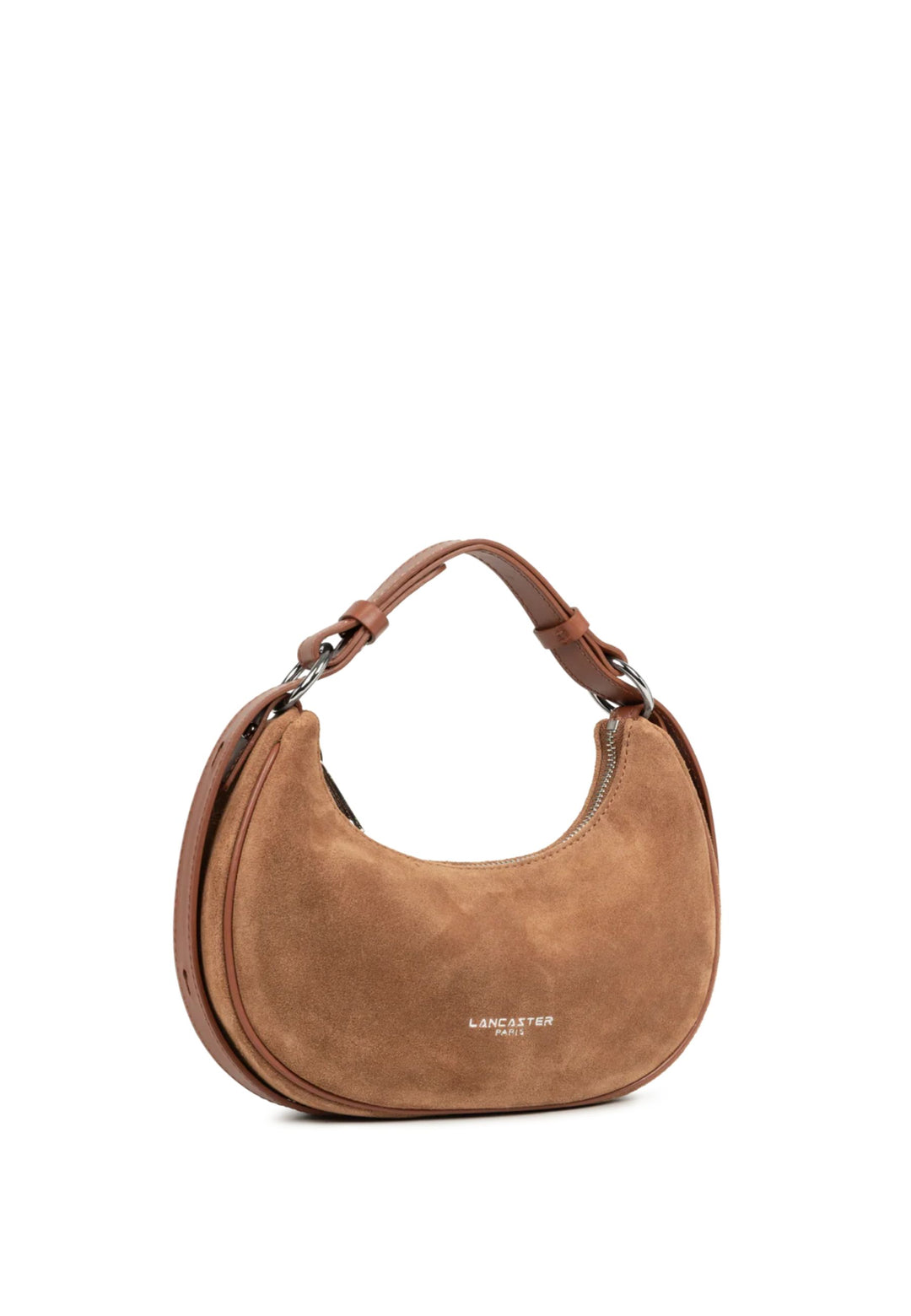 Lancaster Sac besace Zippé S Suède 480-081 Camel