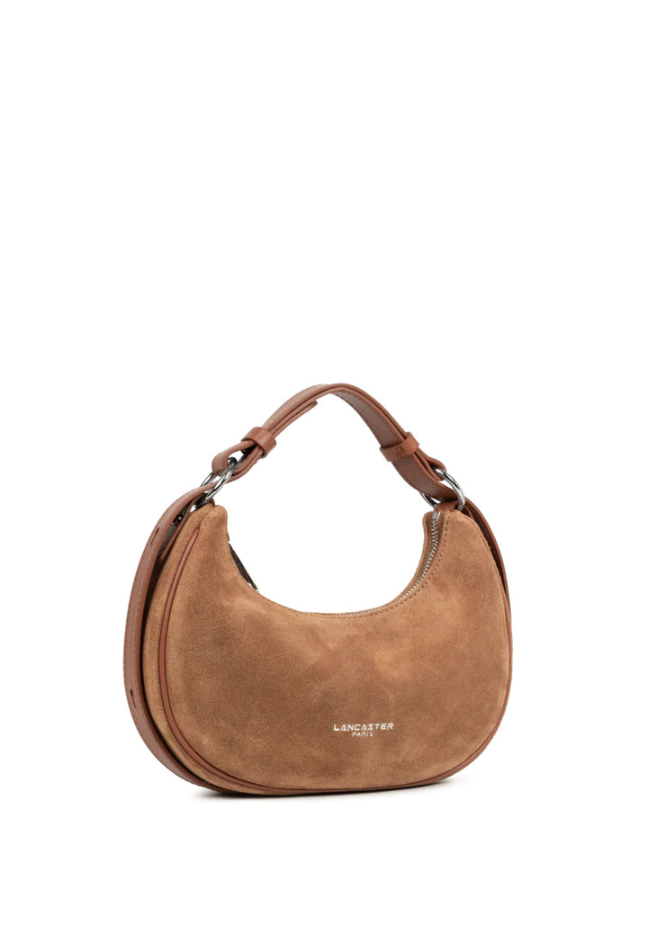 Lancaster Sac besace Zippé S Suède 480-081 Camel